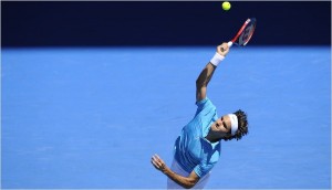 Federer cartwheeling