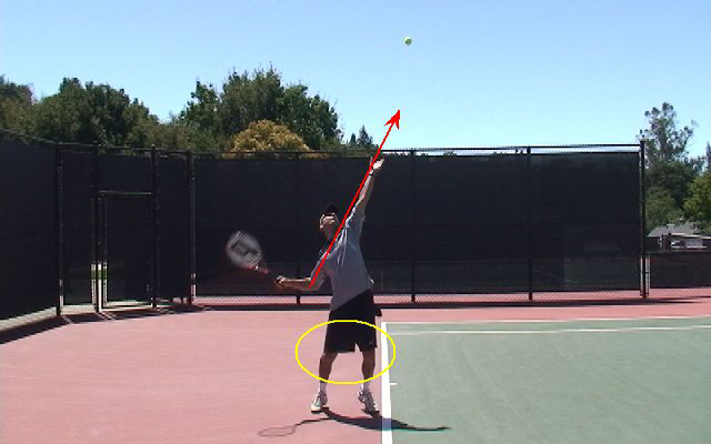 Baseline Knees Bent with the Toss
