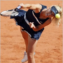 sharapova on follow through